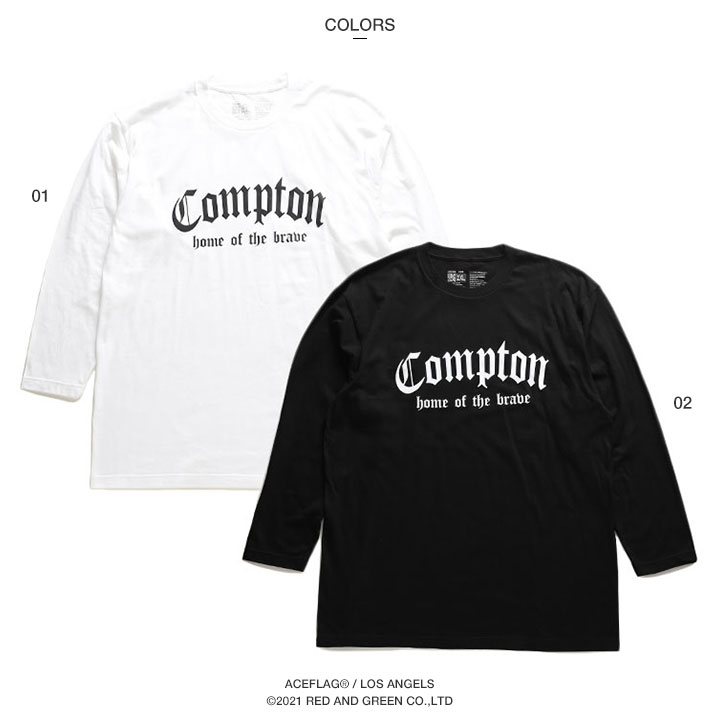 ACE FLAG ロンT 大きいサイズ エースフラッグ Tシャツ 長袖 Compton コンプトン｜weekindenim｜09