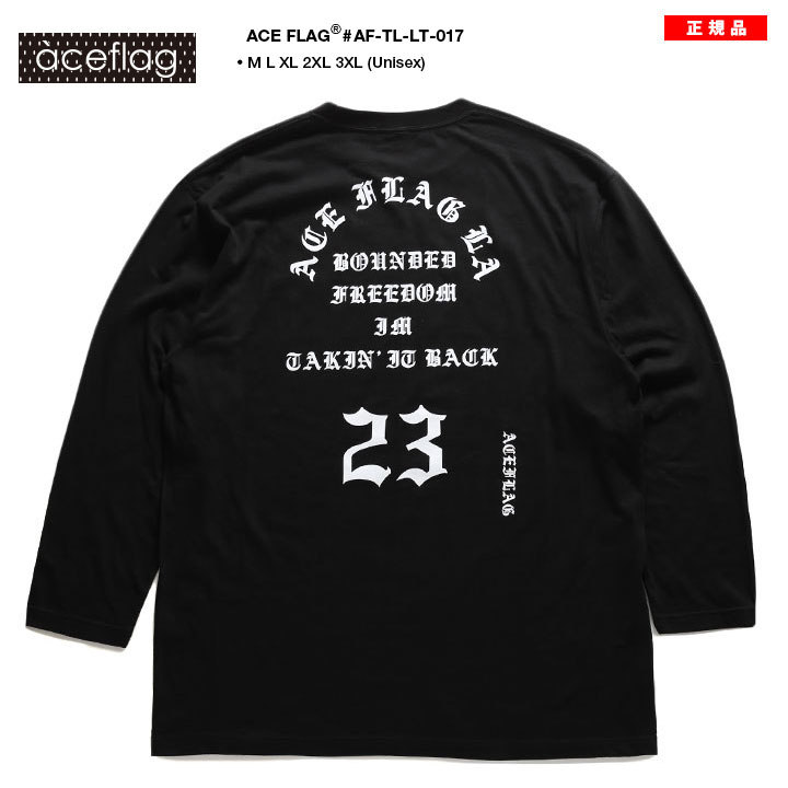 ACEFLAG（エースフラッグ） ロンT 春秋冬用 大きいサイズ Tシャツ 長袖