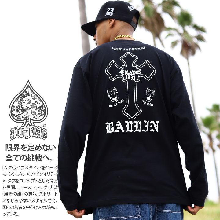 ACEFLAG（エースフラッグ） ロンT 大きいサイズ Tシャツ 長袖 総柄