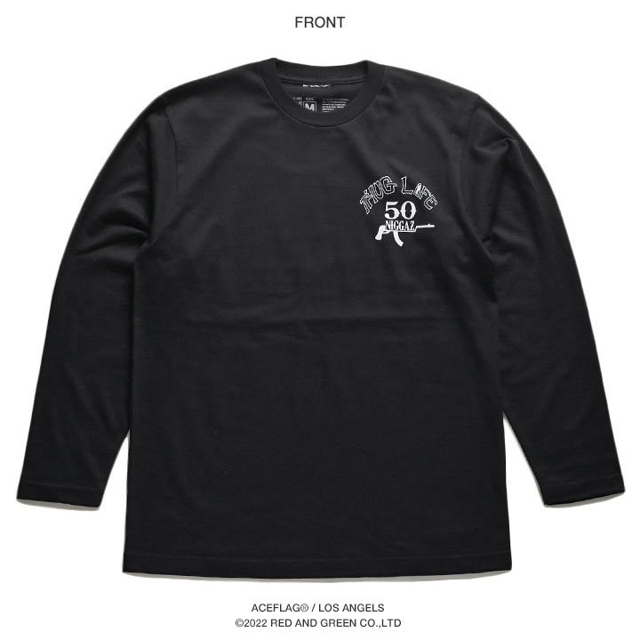 ACEFLAG（エースフラッグ） ロンT 大きいサイズ Tシャツ 長袖 総柄