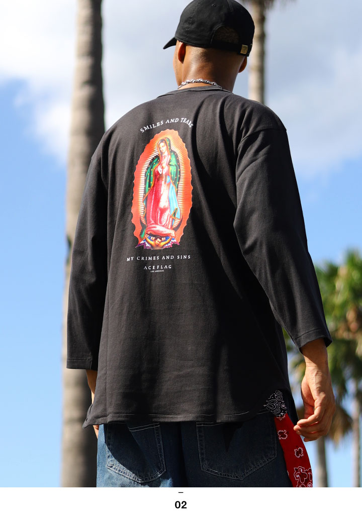 ACEFLAG（エースフラッグ） ロンT 大きいサイズ Tシャツ 長袖 シンプル