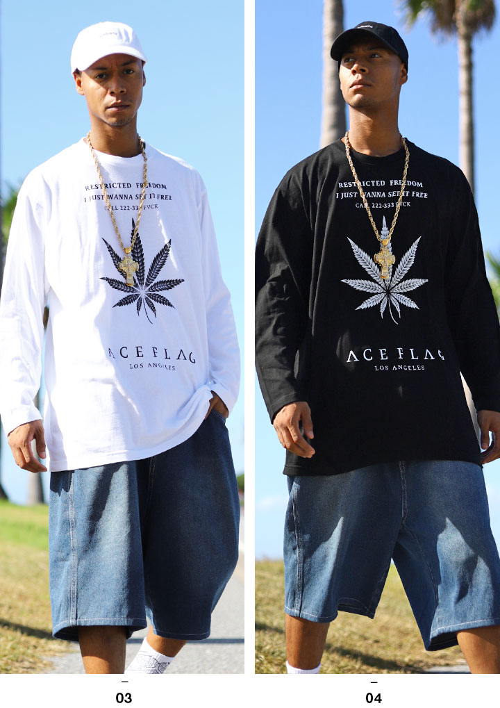 ACEFLAG（エースフラッグ） ロンT 大きいサイズ Tシャツ 長袖 派手