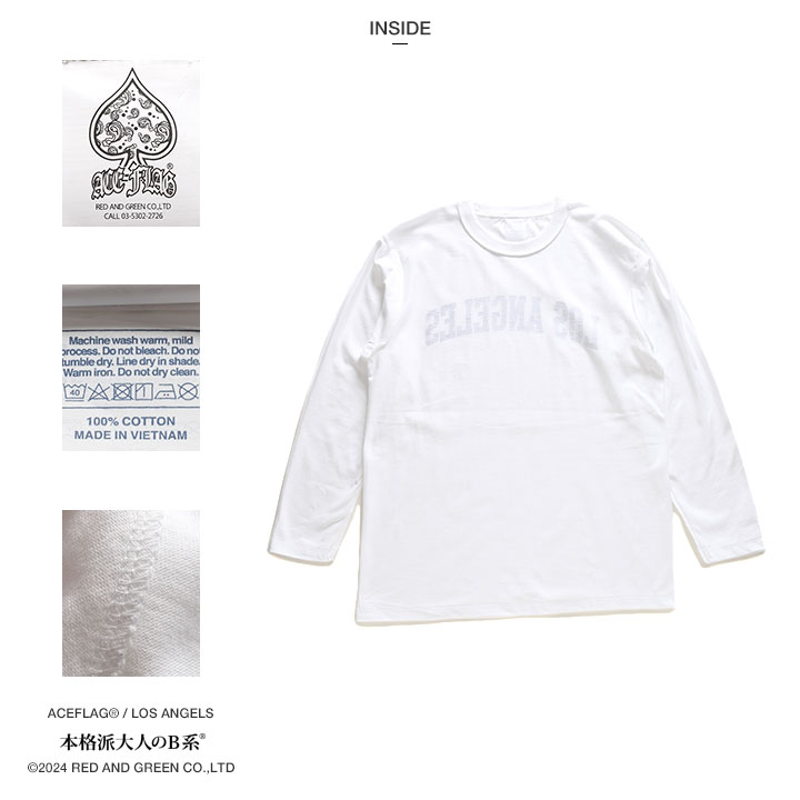 ACEFLAG（エースフラッグ） ロンT 大きいサイズ Tシャツ 長袖 オーバー