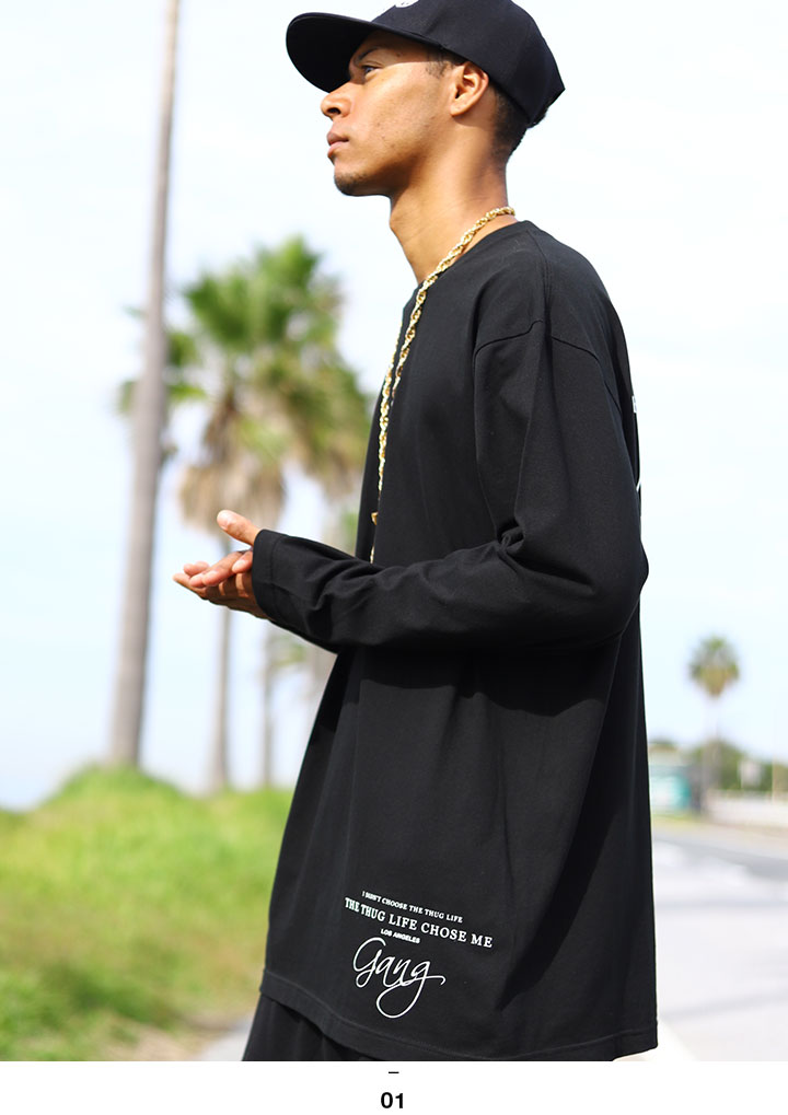 ACEFLAG（エースフラッグ） ロンT メンズ 春秋冬用 黒 大きいサイズ T