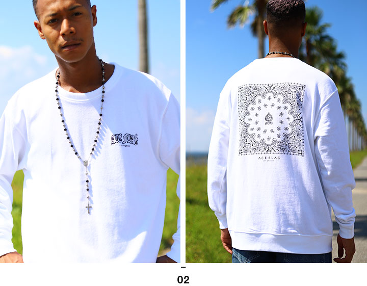 ACEFLAG（エースフラッグ） トレーナー 長袖 大きいサイズ スウェット