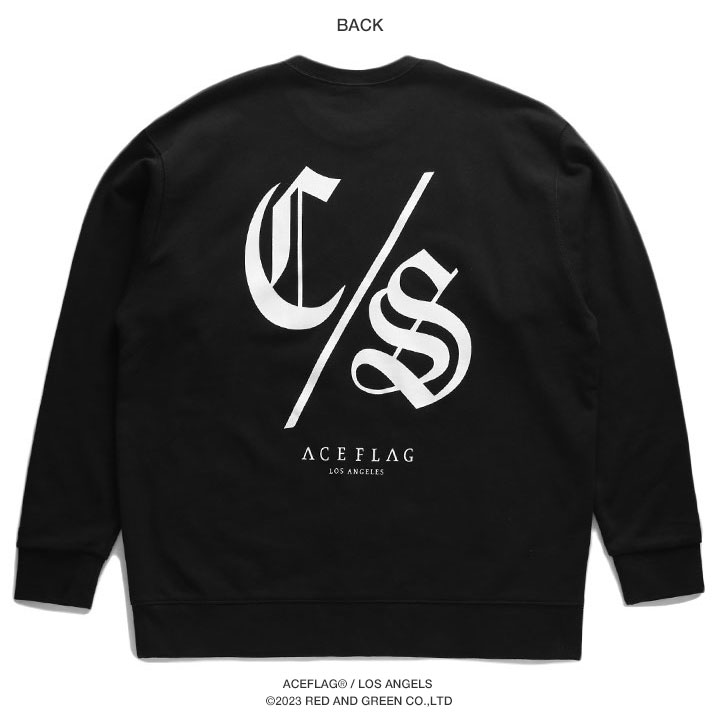 【Katie】Flag Check Logo スウェット♡ ACEFLAG（エースフラッグ） トレーナー ブランド スケボー 長袖