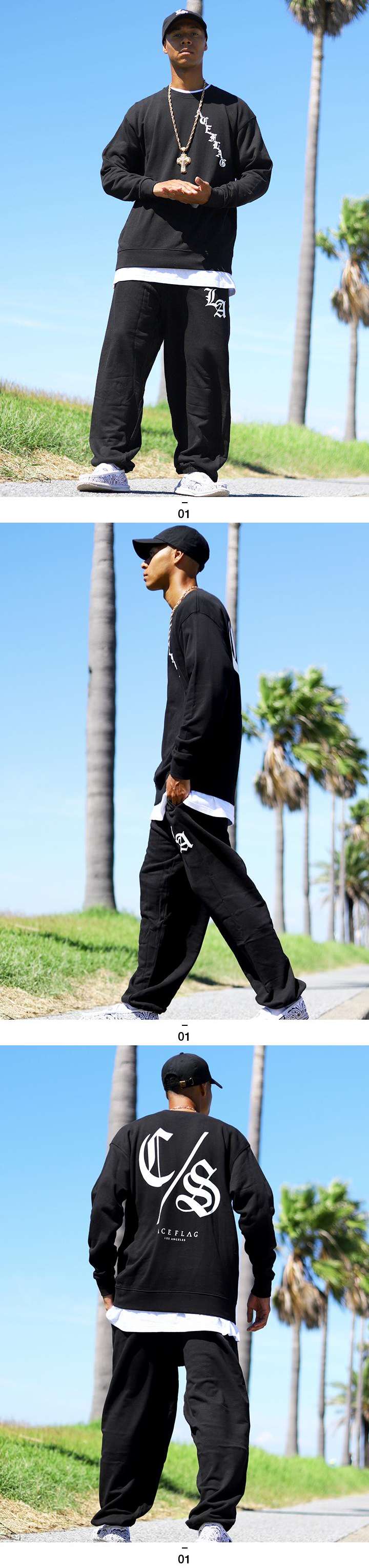 ACEFLAG（エースフラッグ） 上下セット 長袖 ブランド 大きいサイズ