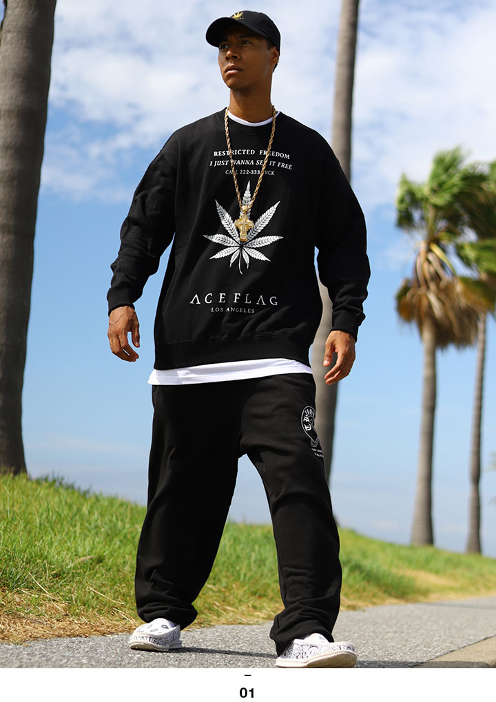 ACEFLAG（エースフラッグ） 上下セット 長袖 ブランド 大きいサイズ