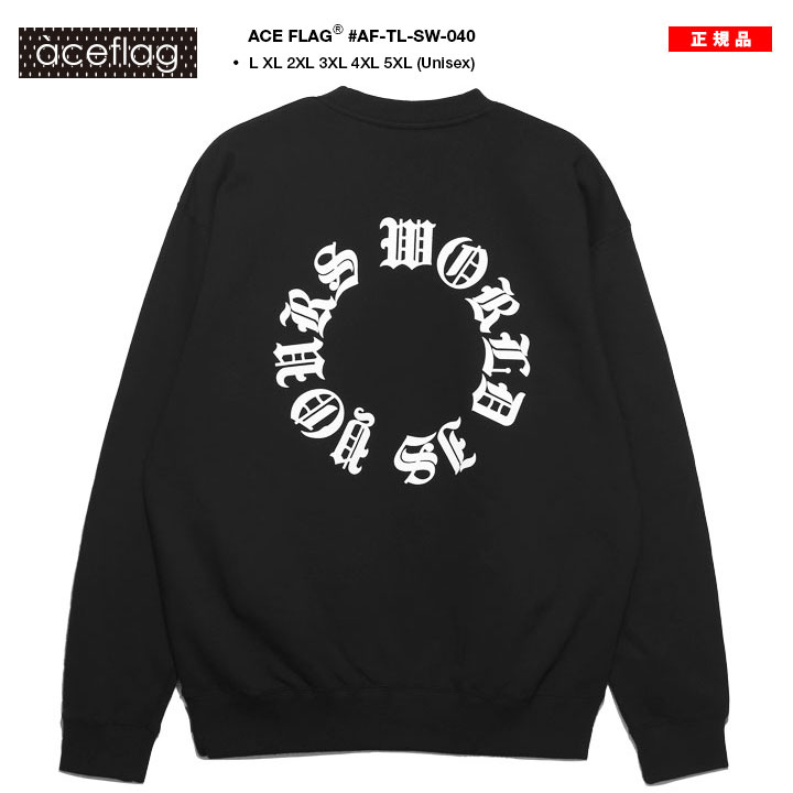 ACEFLAG（エースフラッグ） トレーナー ブランド 長袖 スウェット 裏
