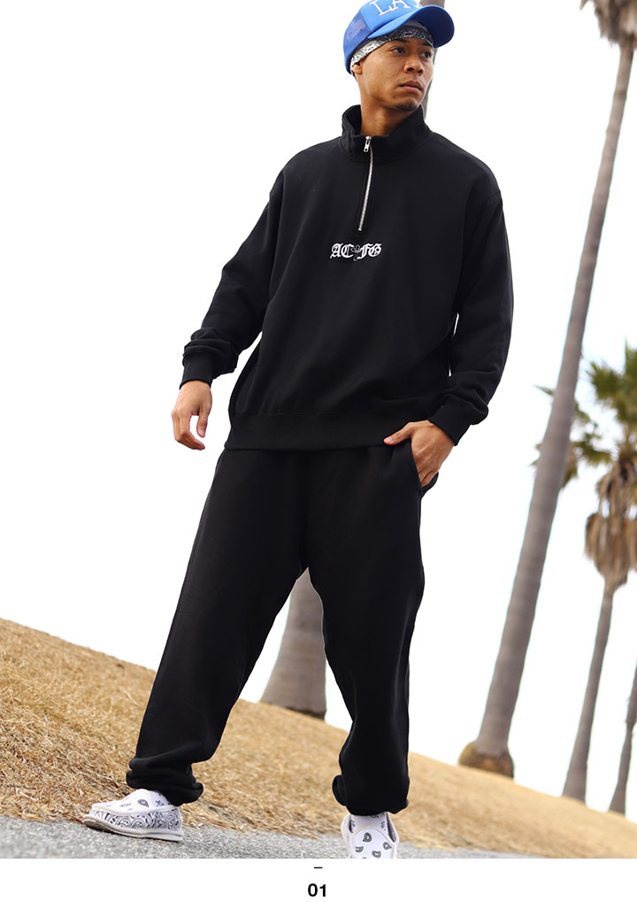 ACEFLAG（エースフラッグ） トレーナー ブランド ハーフジップ