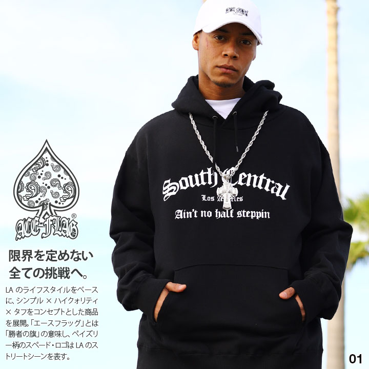 ACEFLAG（エースフラッグ） パーカー ブランド 長袖 スウェット 裏