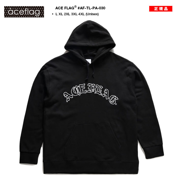 ★即納★ エースフラッグ ACEFLAG フードパーカー スウェット ACEFLAG ACE FLAG パーカー ブランド スケボー フーディ 長袖