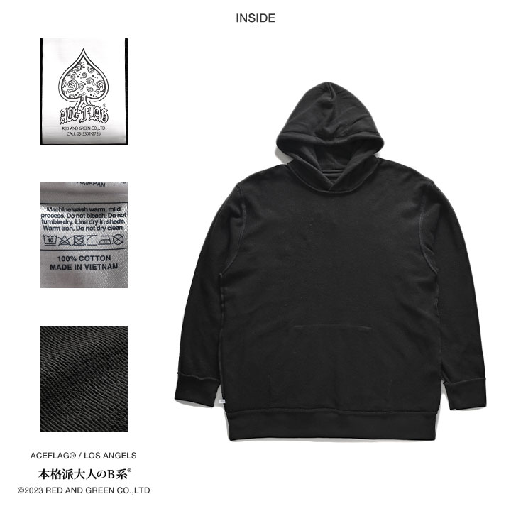 ACEFLAG（エースフラッグ） パーカー ブランド スケボー フーディ 長袖