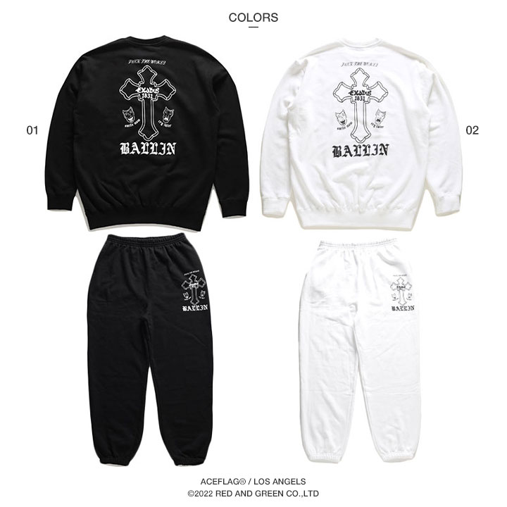 ACEFLAG（エースフラッグ） 上下セット 長袖 ブランド スケボー 大きい