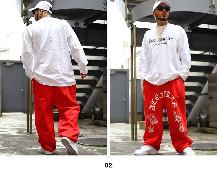 ACEFLAG（エースフラッグ） 上下セット 長袖 ブランド スケボー 大きい