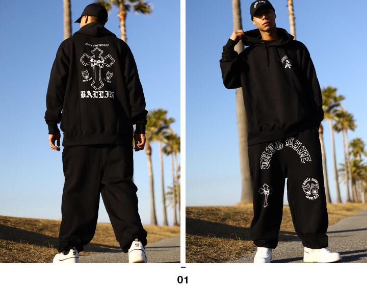 B&B ロゴセットアップ (ベージュ)(XXL)GEO(限界値下げ) Bロゴ スウェットセットアップ3色 | ecrea