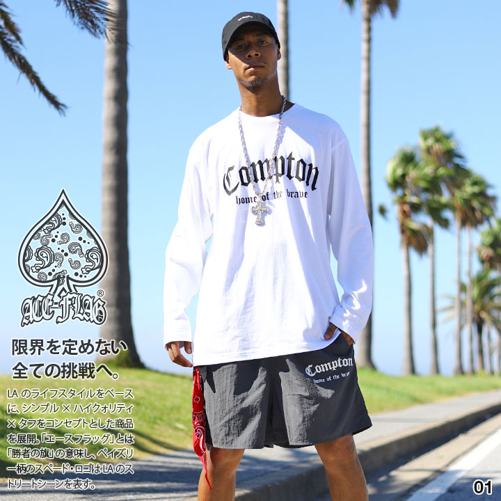 ACEFLAG ACE FLAG 上下セット 長袖 ブランド Tシャツ ロンT