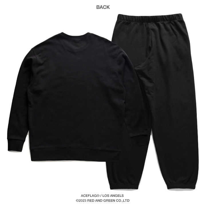 ACE FLAG 上下セット 長袖 ブランド メンズ 春秋冬用 全2色 大きいサイズ エースフラッグ セットアップ ロンT スウェットパンツ THUG LIFE サグライフ アメ車 ビッグシルエット b系 ヒップホップ ファッション ストリート系 2025 新作 AF-SE-LT-121 ACEFLAG（エースフラッグ） 上下セット 長袖 ブランド スケボー 大きい