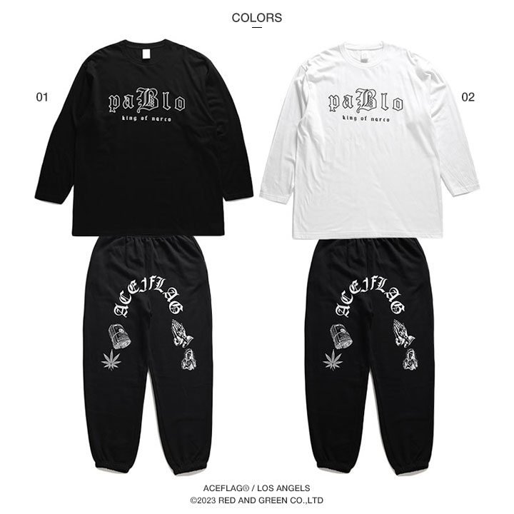 ACEFLAG（エースフラッグ） 上下セット 長袖 ブランド 大きいサイズ