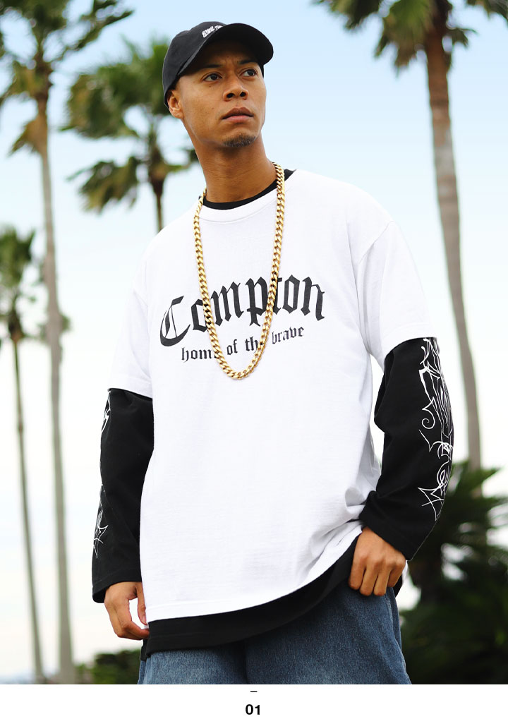 ACEFLAG ACE FLAG セットアップ 重ね着 半袖 Tシャツ 長袖 ロンT