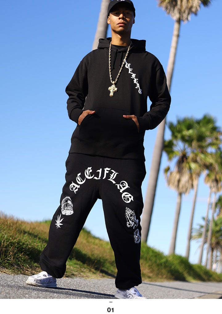 ACEFLAG（エースフラッグ） 上下セット 長袖 ブランド 大きいサイズ