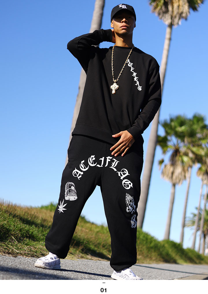 ACEFLAG（エースフラッグ） 上下セット 長袖 ブランド 大きいサイズ