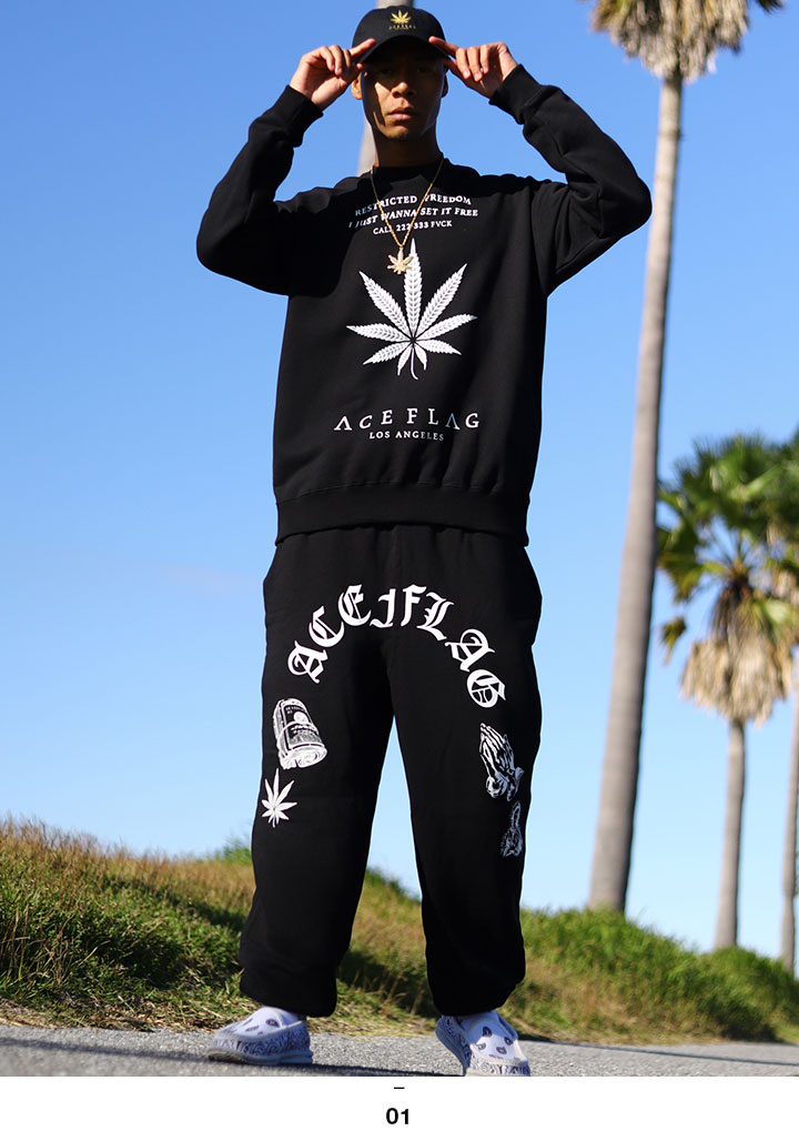 ACEFLAG（エースフラッグ） 上下セット 長袖 ブランド 大きいサイズ