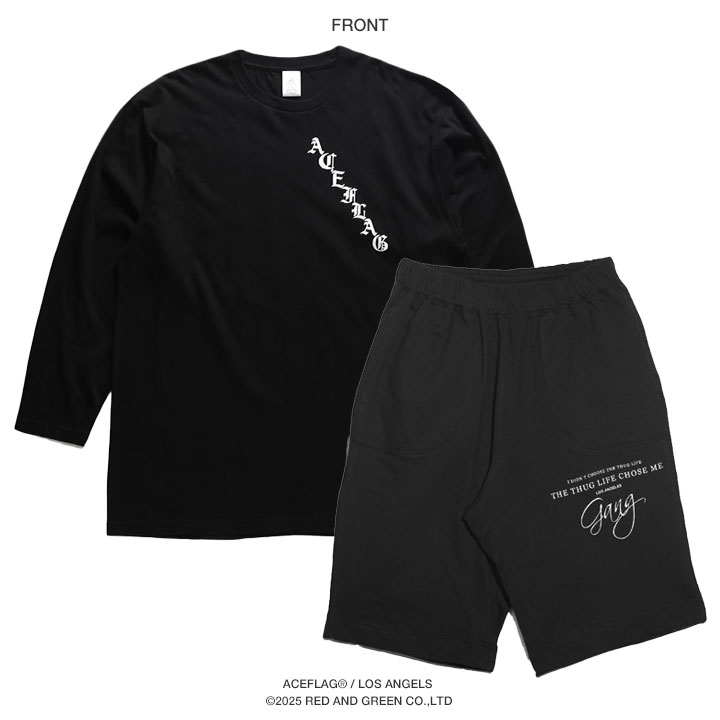 ACEFLAG（エースフラッグ） セットアップ長袖 Tシャツ ロンT ブランド