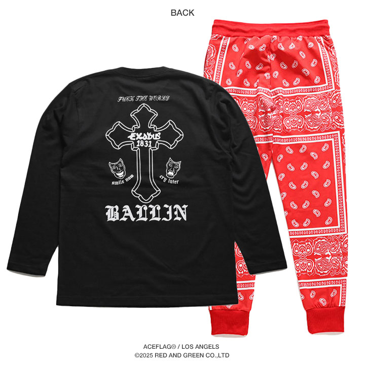ACEFLAG（エースフラッグ） 上下セット 長袖 ブランド Tシャツ ロンT