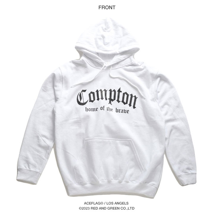 エースフラッグ ACEFLAG フードパーカー スウェット 長袖 大きいサイズ かっこいい おしゃれ Compton コンプトン ギャングスタ ビッグシルエット｜weekindenim｜11