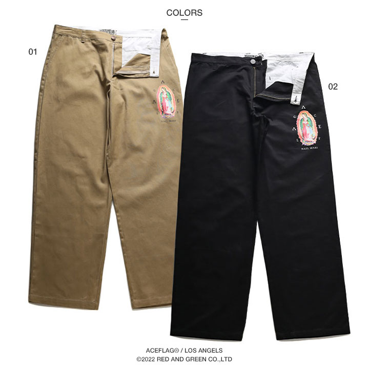 90s 希少　極太 アバクロ ワイド バギーチノパン 裾幅27 ACEFLAG（エースフラッグ） チノパン 極太 バギーパンツ 大きいサイズ