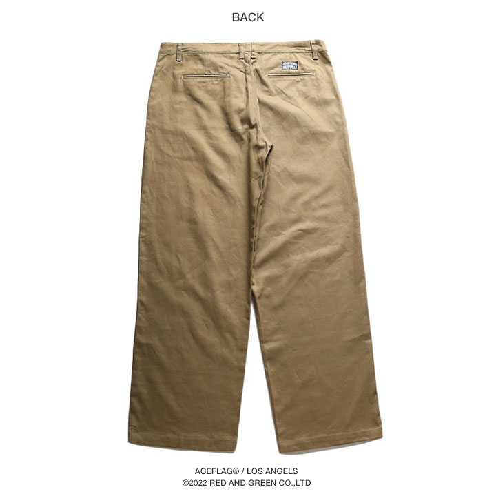 ACEFLAG（エースフラッグ） チノパン 極太 バギーパンツ 大きいサイズ