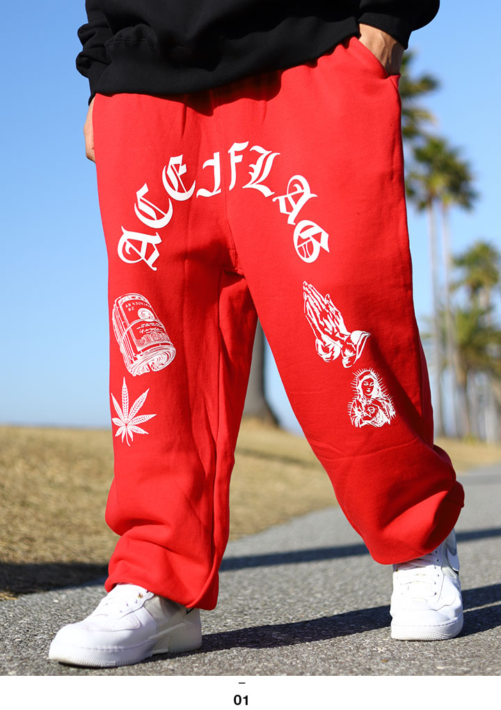 入手困難 エースフラッグ ACEFLAG スウェットパンツ マリファナ 楽天市場】ACEFLAG スウェットパンツ 裏パイル 大麻 ヘンプ THC