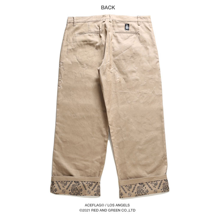 ACEFLAG（エースフラッグ） チノパン 極太 バギーパンツ 大きいサイズ