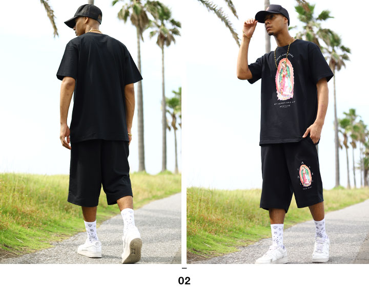 ACEFLAG ACE FLAG ハーフパンツ スウェット 裏パイル 大きい