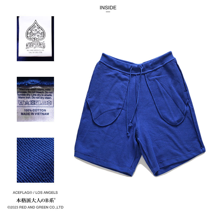 ACEFLAG（エースフラッグ） ハーフパンツ スウェット 半ズボン 短パン