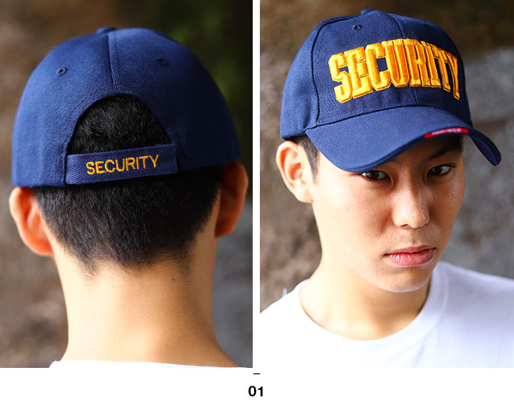 セキュリティ キャップ  黒 カーキ 紺 零 ZERO 帽子 ローキャップ ボールキャップ CAP SECURITY セキュリティー ロゴ 刺繍 ミリタリーキャップ かっこいい｜weekindenim｜06