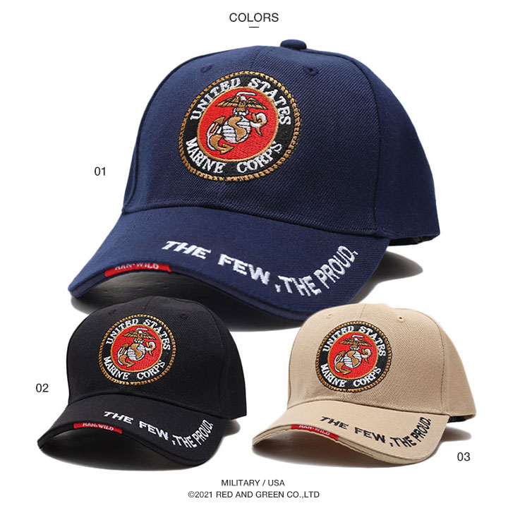アメリカ海兵隊 キャップ 零 ZERO 帽子 ローキャップ ボールキャップ CAP USMC 米軍 アメリカ海軍 アメリカ 海兵隊 紋章 ロゴ 刺繍  ミリタリーキャップ