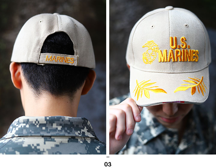 SALE U.S. MARINE CORPS 米海兵隊 紋章エンブレム ミリタリーキャップ