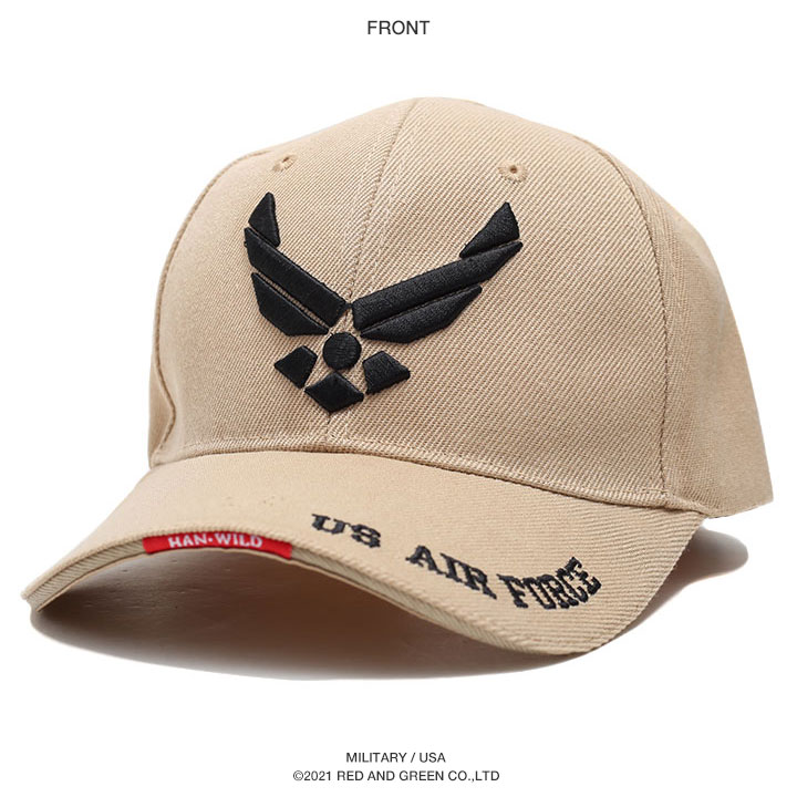 US AIR FORCE キャップ 零 ZERO 帽子 ローキャップ ボールキャップ CAP アメリカ空軍 米軍 USAF 米空軍 合衆国空軍  アメリカ合衆国空軍 記章 ミリタリーキャップ