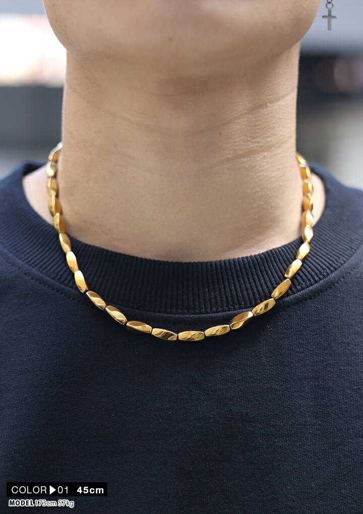 大人のB系 ネックレス メンズ B系 ソフトワイルド ヘマタイト