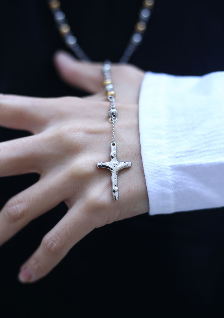 エースフラッグ ACEFLAG ネックレス ロザリオ Rosary 68cm ゴールドロングチェーン メンズ レディース b系 かっこいい おしゃれ ペンダント 聖母マリア メダイ｜weekindenim｜11