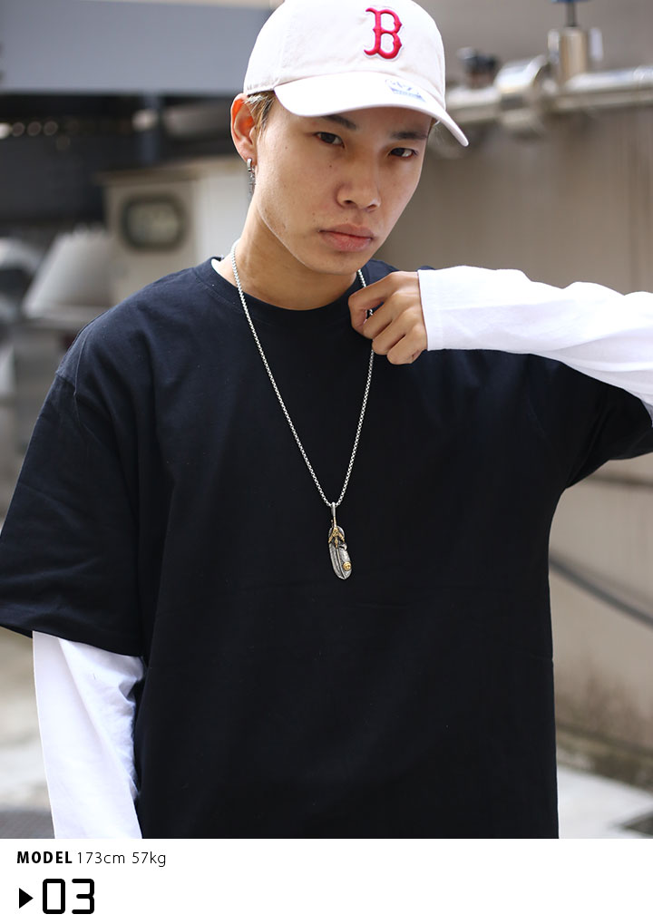 ACEFLAG エースフラッグ ネックレス ロングチェーン シルバー b