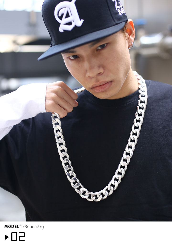 ACEFLAG エースフラッグ ネックレス 極太 喜平チェーン b系