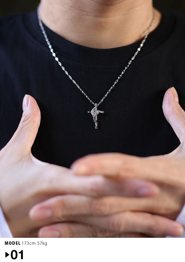 AGF ネックレス ACEFLAG（エースフラッグ） ネックレス チェーン シルバー 46cm b系