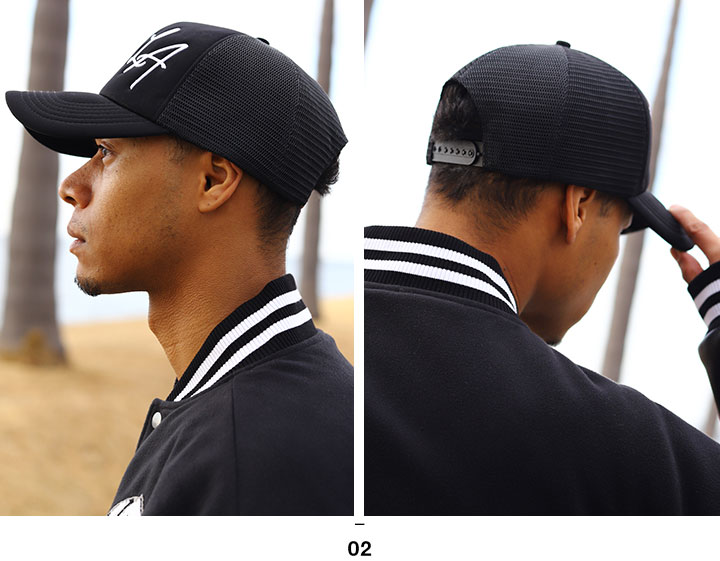 ACE FLAG キャップ メッシュキャップ 大きいサイズ エースフラッグ メッシュ 帽子 cap 深め スナップバックキャップ シンプル LA エルエー 刺繍 | ACEFLAG | 07