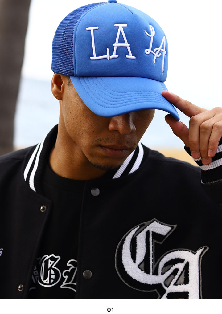 ACE FLAG キャップ メッシュキャップ 大きいサイズ エースフラッグ メッシュ 帽子 cap 深め スナップバックキャップ シンプル LA エルエー 刺繍 | ACEFLAG | 04