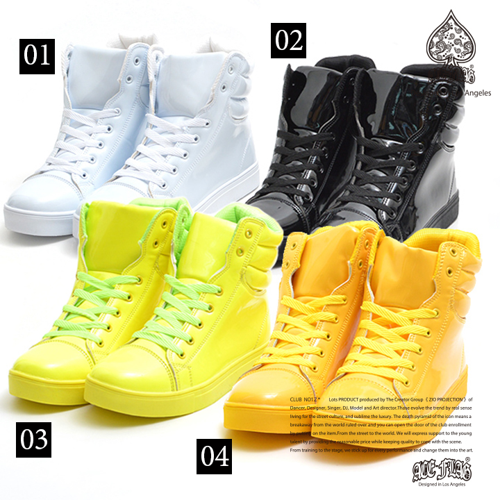 【100%新品HOT】【エンポリオ アルマーニ EA7】サイドイーグルロゴ スニーカー　蛍光黄色 靴