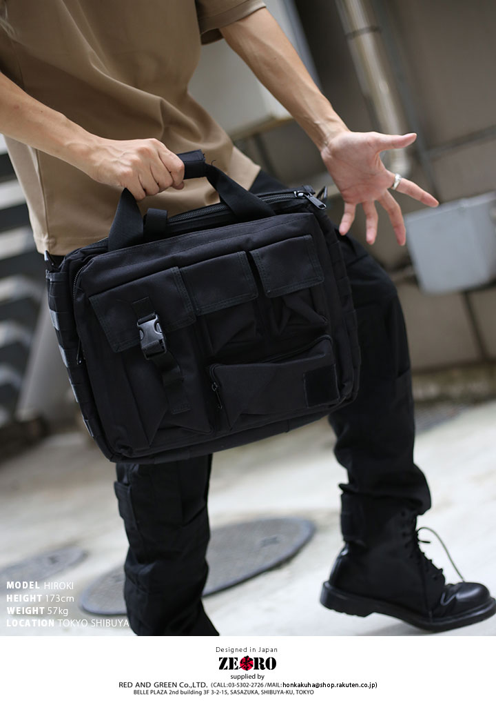 ブリーフケース メンズ レディース BAG ビジネスバッグ ハンドバッグ ショルダーバッグ 2WAY かっこいい おしゃれ 19L 無地 黒 シンプル 高機能 サバゲー_8