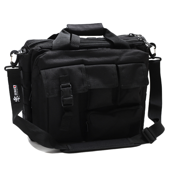 ブリーフケース メンズ レディース BAG ビジネスバッグ ハンドバッグ ショルダーバッグ 2WAY かっこいい おしゃれ 19L 無地 黒 シンプル 高機能 サバゲー